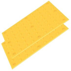 عبوتان من وسادات تحذير ADA، 2 × 2 بوصة من وسادات تحذير Ada مصممة لضعاف البصر، تستخدم للممرات الداخلية ومراكز التسوق والأرصفة الخارجية والمنحدرات ومحطات الحافلات (أصفر) in Kuwait