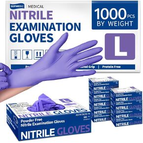 Medical Soft Max™ Lilac Nitrile Disposable Gloves, 1000ct Latex-Free Powder-Free Non-Sterile Food Safe Cleaning Exam in Kuwait