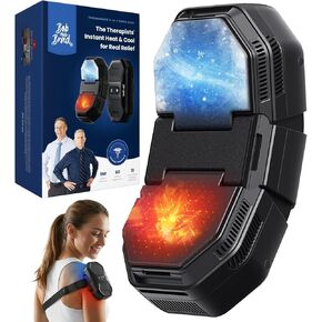 حزمة ثلج كهربائية لاسلكية ووسادة تدفئة من BOB and BRAD ThermArmor لتخفيف الآلام، مكعب حراري 3 في 1 من FSA مع حرارة فورية وباردة وعلاج متباين، مفصل مريح بزاوية 45 درجة للركبة والكتف والمرفق، مؤهل لـ HSA in Kuwait