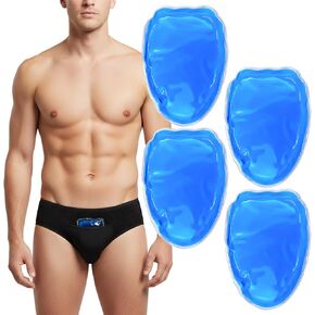 Vasectomy Ice Packs, Cold Pack Testicular Support and Pain Relief, Cold Compress Flexible Gel Ice Pack Vasectomy Gift for Men (Black Ice Pack) in Kuwait