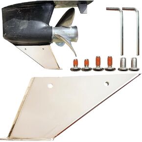 27341 Skeg Guard يناسب Mercury Mariner 40-50-60hp 2 & 4 Stoke Small 3.44 "Torpedo 1991 إلى الوقت الحاضر، 1999-2003 واقي حماية من الفولاذ المقاوم للصدأ من الدرجة البحرية 316 مع تصريف، يمنع تلف Skeg in Kuwait