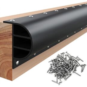 مصدات قفص الاتهام من FUQUN P-Profile، حاجز إرساء مطاطي EPDM ثقيل الجدار بطول 2.8/10/20 قدم للحماية المستقيمة والجانبية، مصد حافة أوسع وأكثر سمكًا مع 304 براغي من الفولاذ المقاوم للصدأ وقطعة مثقاب in Kuwait