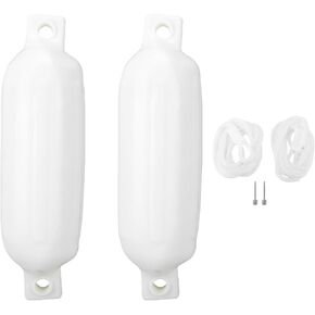 مصد قارب قابل للنفخ من Eujgoov، مصد قارب خفيف الوزن من مادة PVC مع الحبال والإبر، 11 × 40 سم بحرية محمولة لليخوت والقوارب الشراعية وصيد الأسماك in Kuwait