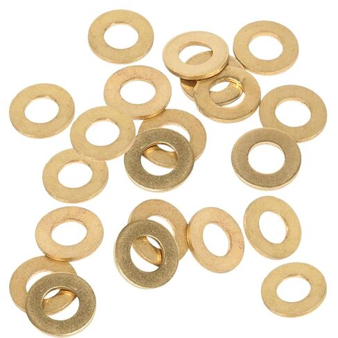 50 Pieces Brass Flat Gasket Washer, Metal Seal Rings M5×14×1Mm-M5×30×2Mm Suitable for Electrical Fastener and Automotive Applications,M5×30×2mm(M5x25x2mm) in Kuwait