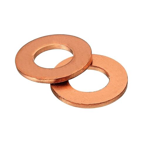 2 Pieces T2 Copper Gasket Washer Flat Seal Rings M42×50×2Mm-M60×68×2Mm, Copper Crush Washer Suitable for Industrial Mechanical Use,M42×52×2mm(M45x55x2mm) in Kuwait