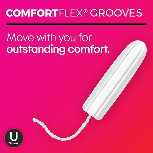 U by Kotex Click Compact Multipack Tampons, Regular/Super/Super Plus Absorbency, Unscented, 30 Count in Kuwait