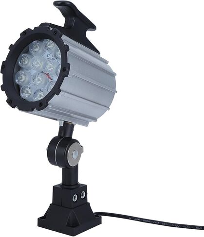 مصباح عمل LED HEEPDD، مصباح آلة 12 وات 24 فولت للاستخدام الداخلي والخارجي، مثالي للعمل باستخدام الحاسب الآلي والتطبيقات الصناعية، قاعدة سبائك الألومنيوم، لوازم إضاءة نان in Kuwait