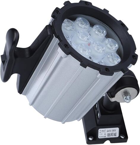 مصباح عمل LED HEEPDD، مصباح آلة 12 وات 24 فولت للاستخدام الداخلي والخارجي، مثالي للعمل باستخدام الحاسب الآلي والتطبيقات الصناعية، قاعدة سبائك الألومنيوم، لوازم إضاءة نان in Kuwait