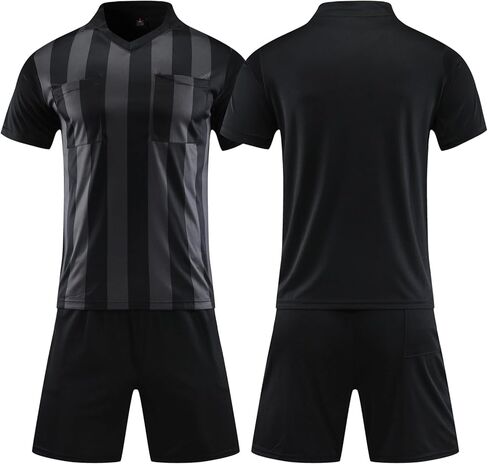 Referee Soccer Jersey Shirt Soccer Jersey Referee Uniform - Breathable & Quick-Dry, Fits Adults/Kids of All Ages in Saudi Arabia