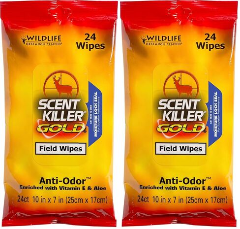 Scent Killer Field Wipes (48 Pack), Gold (1295) in Kuwait
