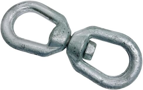 5/8" Eye & Eye Swivel for Marine Boats – Hot Dipped Galvanized Mooring Connector, 5,200 lbs WLL, Eye & Eye Swivel in Kuwait