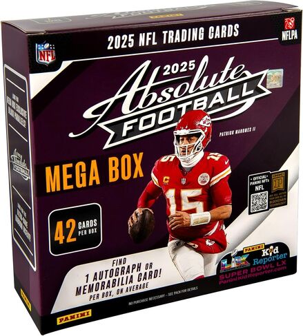 2025–26 Panini Absolute Football Mega Box – Retail Exclusive Parallels & Inserts – NFL Trading Cards – Sealed Retail Mega Box in Saudi Arabia