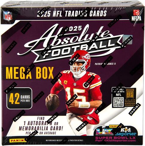 2025–26 Panini Absolute Football Mega Box – Retail Exclusive Parallels & Inserts – NFL Trading Cards – Sealed Retail Mega Box in Saudi Arabia