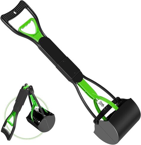 UPSKY Pooper Scooper for Large Small Dogs, Folding Dog Poop Scooper, Durable Spring and Premium Materials，Easy to Use for Grass, Dirt, Gravel Pick Up Shovel in Kuwait