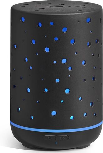 InnoGear Essential Oil Diffuser, 150ml Ceramic Diffuser Handcrafted Stone Aromatherapy Diffusers Ultrasonic Cool Mist Humidifier Vaporizer 2 Mist Modes Waterless for Home, White Vase-Shaped Ceramic in Saudi Arabia