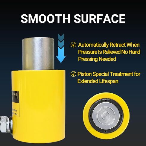 جاك أسطوانة هيدروليكية 20 طن، رام طاقة بورتا للخدمة الشاقة 4 بوصة مع مضخة يدوية، أسطوانة رفع واحدة للآلات والبناء والإصلاح in Kuwait