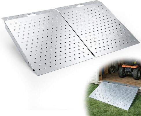 Zonon 2 جهاز كمبيوتر شخصى 29 "× 48" سقيفة منحدر لركوب جزازة ومعدات العشب سعة 1500 رطل مضادة للانزلاق لوحة لكمة منحدر للحظائر، الكراجات، الحظائر، ATV، جزازة العشب، عربة الغولف، سلالم قوية مضادة للانزلاق in Saudi Arabia