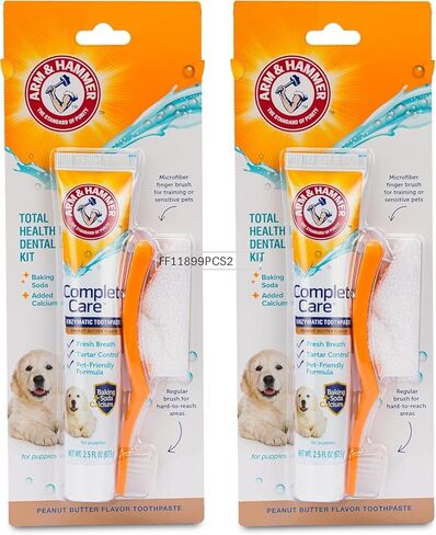 Arm & Hammer Complete Care Dental Gel, Gel-Style Dog Toothpaste - Fresh Breath, Tartar Control, Gentle on Enamel, Fluoride Free - Baking Soda Enhanced Dental Dog Supplies, Chicken Flavor, 2.5oz in Saudi Arabia