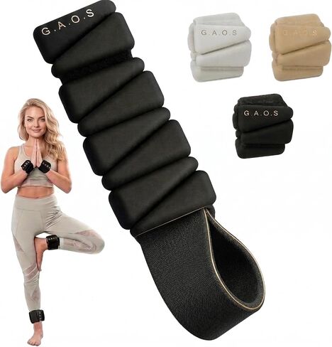 GAOS Wrist & Ankle Weights for Women - Wearable Weighted Bangles for Pilates, Yoga, Walking & Strength Training,Adjustable Fit, Soft Silicone Anti-Slip Design - 2 lbs Pair (Set of 2). in Saudi Arabia