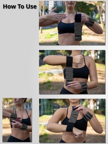 GAOS Wrist & Ankle Weights for Women - Wearable Weighted Bangles for Pilates, Yoga, Walking & Strength Training,Adjustable Fit, Soft Silicone Anti-Slip Design - 2 lbs Pair (Set of 2). in Saudi Arabia