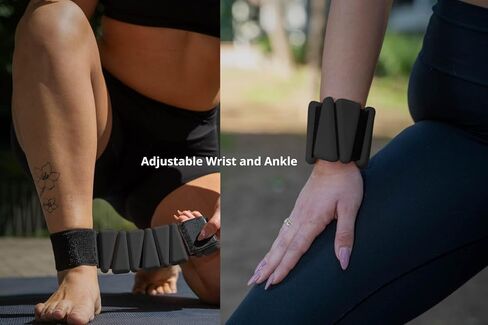GAOS Wrist & Ankle Weights for Women - Wearable Weighted Bangles for Pilates, Yoga, Walking & Strength Training,Adjustable Fit, Soft Silicone Anti-Slip Design - 2 lbs Pair (Set of 2). in Saudi Arabia