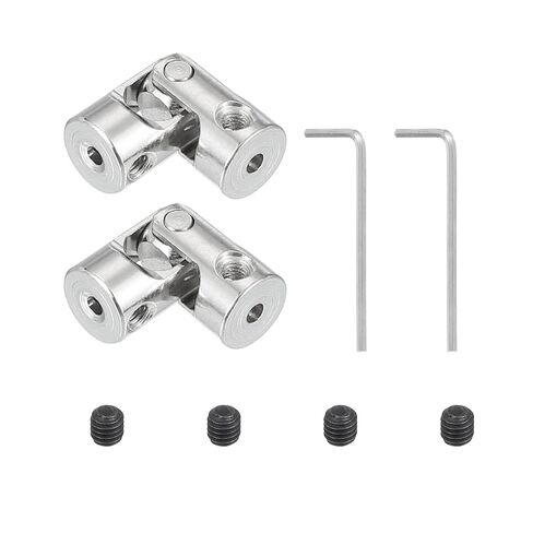 PATIKIL Rotatable Universal Steering Shaft 3mm to 3mm Inner Dia, 2 Pcs U Joint Shaft Coupling U Joints Coupler Connector Accessories with M3 Screws Spanner for Motor Model Robots in Saudi Arabia