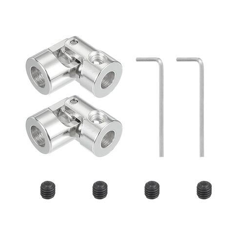 PATIKIL Rotatable Universal Steering Shaft 3mm to 3mm Inner Dia, 2 Pcs U Joint Shaft Coupling U Joints Coupler Connector Accessories with M3 Screws Spanner for Motor Model Robots in Saudi Arabia