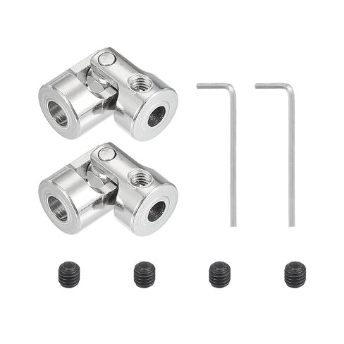 PATIKIL Rotatable Universal Steering Shaft 3mm to 3mm Inner Dia, 2 Pcs U Joint Shaft Coupling U Joints Coupler Connector Accessories with M3 Screws Spanner for Motor Model Robots in Saudi Arabia