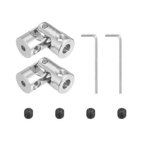 PATIKIL Rotatable Universal Steering Shaft 3mm to 3mm Inner Dia, 2 Pcs U Joint Shaft Coupling U Joints Coupler Connector Accessories with M3 Screws Spanner for Motor Model Robots in Saudi Arabia