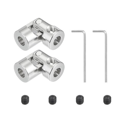 PATIKIL Rotatable Universal Steering Shaft 3mm to 3mm Inner Dia, 2 Pcs U Joint Shaft Coupling U Joints Coupler Connector Accessories with M3 Screws Spanner for Motor Model Robots in Saudi Arabia
