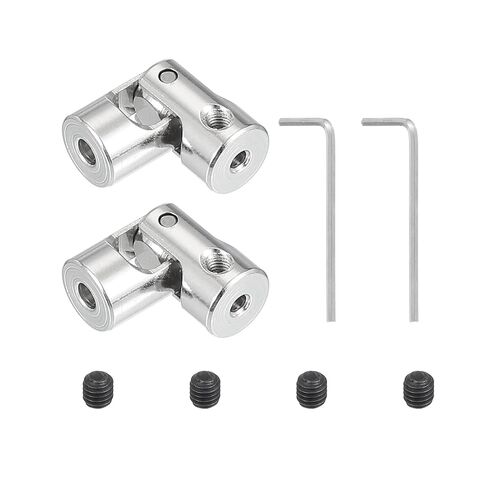 PATIKIL Rotatable Universal Steering Shaft 3mm to 3mm Inner Dia, 2 Pcs U Joint Shaft Coupling U Joints Coupler Connector Accessories with M3 Screws Spanner for Motor Model Robots in Saudi Arabia