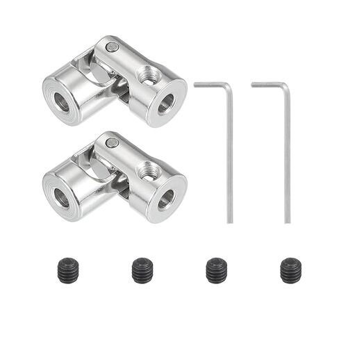 PATIKIL Rotatable Universal Steering Shaft 3mm to 3mm Inner Dia, 2 Pcs U Joint Shaft Coupling U Joints Coupler Connector Accessories with M3 Screws Spanner for Motor Model Robots in Saudi Arabia