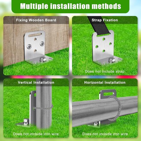 BeneLabel 2/4 Pack 18" 30" Ground Anchors Screw in Mobile Home Anchors Kits 2.8" Wide Tapered Spiral Trampoline Anchor Set with Bracket Swing Set Anchor for Playset, Tent, Shed, Fence, Swingset in Kuwait