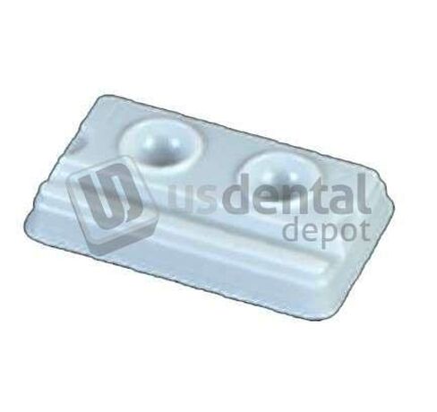 901MW-2 Bondwell-II آبار خلط الأسنان للاستعمال مرة واحدة 2-Well White 200/Pk، مناسبة لخلط مواد طب الأسنان in Saudi Arabia