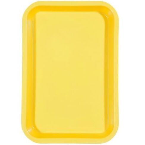 Zirc Dental 20Z101O صينية صغيرة مقاس F بلاستيك أصفر 9-3 / 8 "X 6-3 / 8" X 7/8" in Kuwait