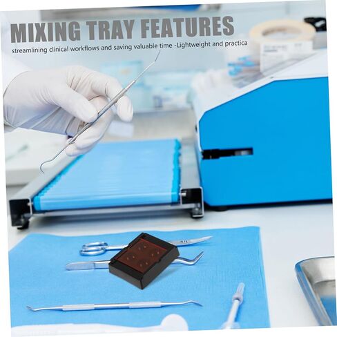 6pcs Disposable Dental Mixing Palette with Light Shield Plastic Mixing Cups Tray for Light-Sensitive Materials Single-use Uniform Container for Safe and Efficient Dental Use in Saudi Arabia