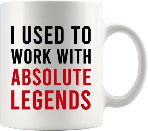 Panvola I Used To Work With Absolute Legend Coworker Gifts Retirement New Job Goodbye Retired Colleague Ceramic Coffee Mug (11 oz, Black) in Kuwait