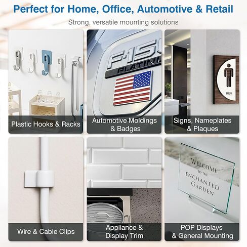 شريط قابل للإزالة على الوجهين - شريط تثبيت من إسفنج البولي إيثيلين عالي التحمل مقاس 0.39 بوصة × 16.5 قدم مع معززات التصاق - آمن على الحائط ومقاوم للماء وخالي من الأضرار للملصقات والصور المعلقة والجدران المطلية in Kuwait