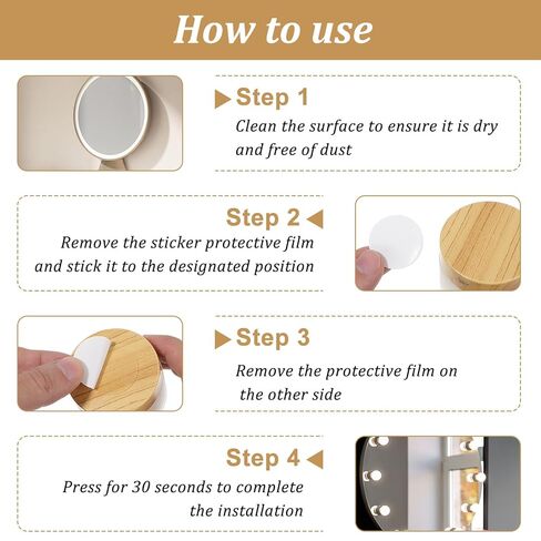40 Pcs Adhesive Dots Double Sided Clear Sticky Dots Removable Round Double Sided Stickys Dot Waterproof Small Sticky Dot Heavy Duty for Festival Decoration Mirror Light DIY Use 30mm in Saudi Arabia