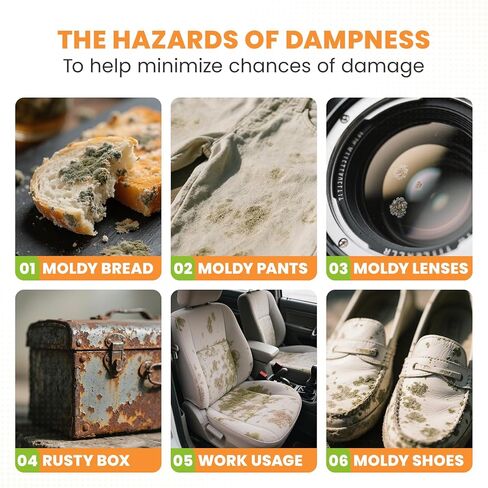 Color-Indicating Silica Gel Packets, 5g (50 Pack), Food-Grade Reusable Desiccant Moisture Absorbers for Food Storage, Closets, Electronics in Kuwait