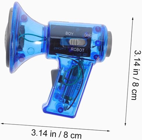 1Pc Multi Voice Changer Creative Amplifier for Light Modes Fun Loudspeaker for Parties Enhances Vocal Skills and Parent Interaction for Christmas and Holidays in Saudi Arabia