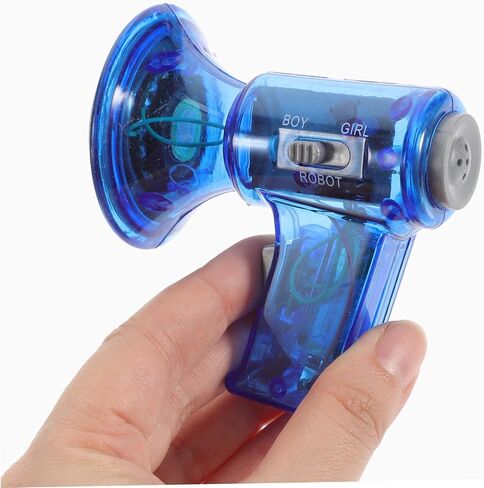 1Pc Multi Voice Changer Creative Amplifier for Light Modes Fun Loudspeaker for Parties Enhances Vocal Skills and Parent Interaction for Christmas and Holidays in Saudi Arabia