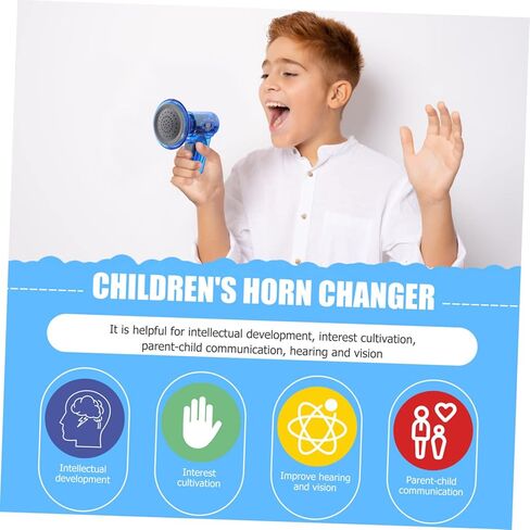 1Pc Multi Voice Changer Creative Amplifier for Light Modes Fun Loudspeaker for Parties Enhances Vocal Skills and Parent Interaction for Christmas and Holidays in Saudi Arabia