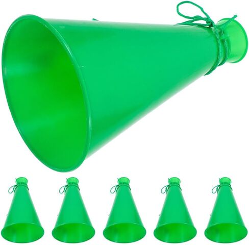 Mobestech 6pcs Handheld Cheering Horns with Lanyard Lightweight and Stylish Horn Toy Plastic Megaphone Toy Plastic Megaphone Plaything (Blue) in Saudi Arabia