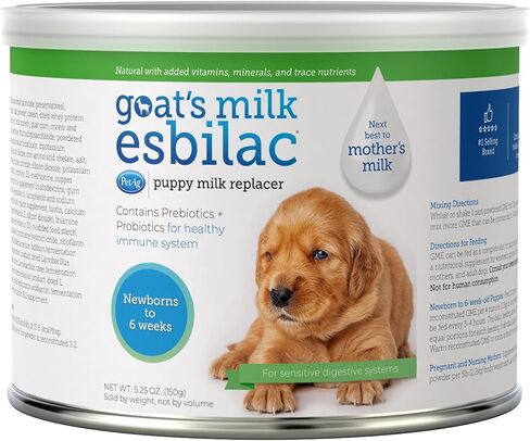 PetAg Goat’s Milk Esbilac Powder - 5 lb - Powdered Puppy Formula with Prebiotics, Probiotics & Vitamins for Puppies Newborn to Six Weeks Old - for Sensitive Digestive Systems in Kuwait