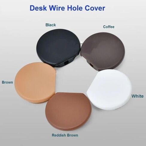 Desk Grommet,8PCS,Desk Wire Hole Cover Base Connector Cable Line Box Furniture Hardware, in Saudi Arabia