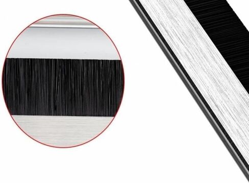 Desk Grommet,1PC Aluminum 200x96mm PC Office Table Hole Cover with Black Brush Cable Organizer. in Saudi Arabia