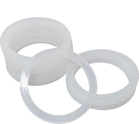 MEETOOT 16PCS Leak Proof Glass Jars Sealing Ring Inner Diameter 70mm Mason Jar Lid Gasket for Storing Food and Sealing Skincare Product/Toiletries/Craft Materials/Pigments in Saudi Arabia