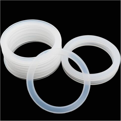 MEETOOT 16PCS Leak Proof Glass Jars Sealing Ring Inner Diameter 70mm Mason Jar Lid Gasket for Storing Food and Sealing Skincare Product/Toiletries/Craft Materials/Pigments in Saudi Arabia