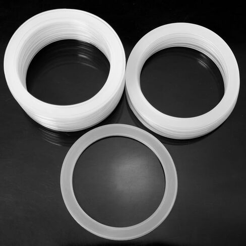 MEETOOT 16PCS Leak Proof Glass Jars Sealing Ring Inner Diameter 70mm Mason Jar Lid Gasket for Storing Food and Sealing Skincare Product/Toiletries/Craft Materials/Pigments in Saudi Arabia